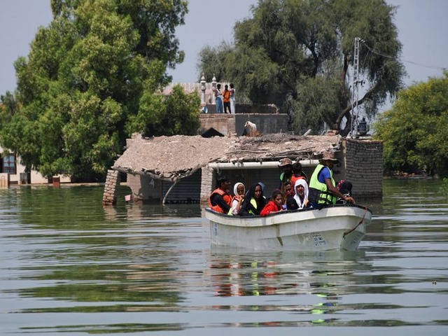 Dadu from flood waters