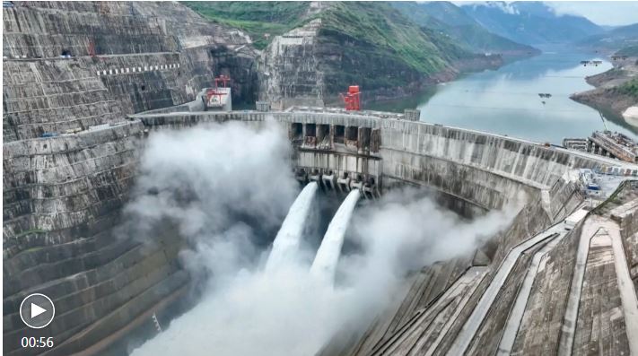 Baihetan Hydropower Station in China can generate 62,400 gigawatt-hours of electricity a year