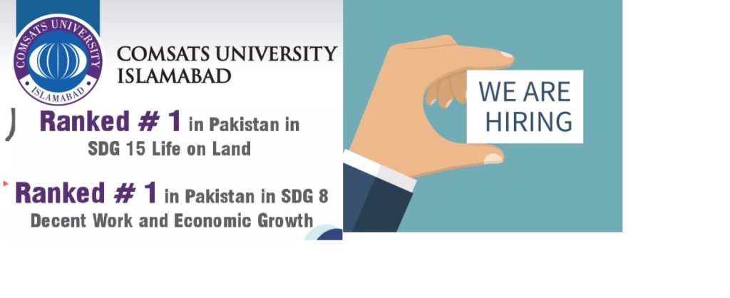 COMSATS Islamabad Looking for Professionals 