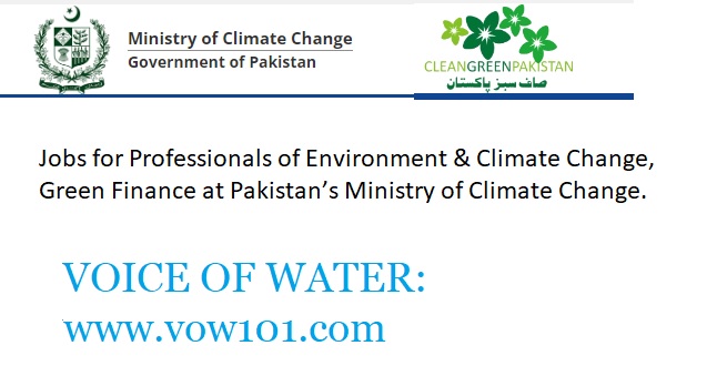 Jobs in Environment , Climate Change, Green Finance at Pakistan’s Ministry of Climate Change