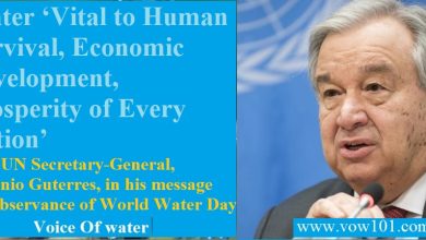 Water is Vital to Human Survival, Economic Development, Prosperity of Every Nation, Says UN Secretary-General