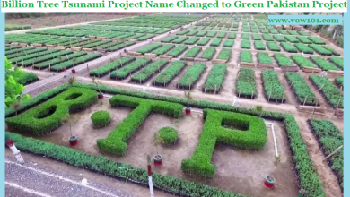 Billion Tree Tsunami Project Name Changed to Green Pakistan Project