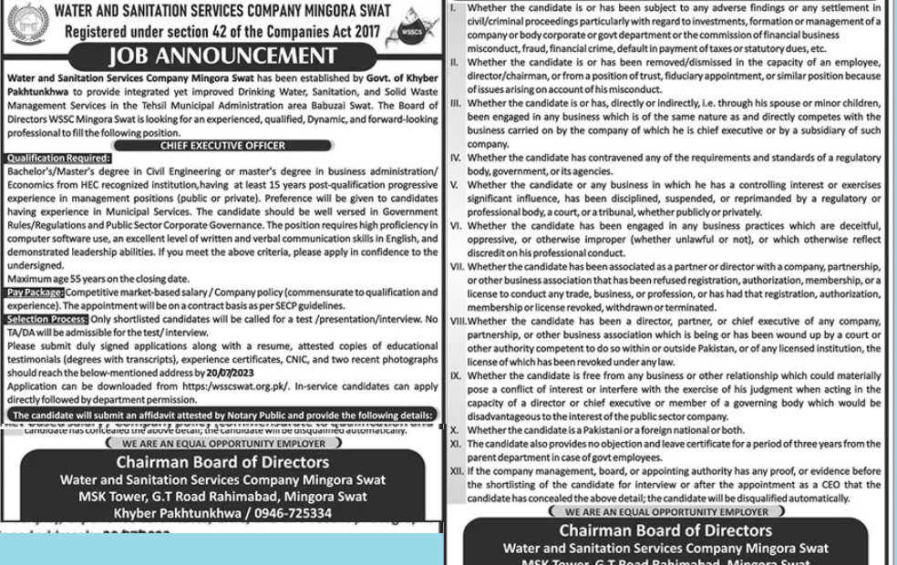 Career Opportunities in Swat, KPK