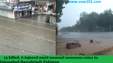13 Killed, 6 Injured amid Unusual Monsoon Rains in Islamabad, Rawalpindi