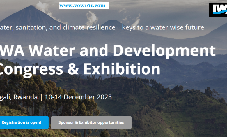 IWA to Organize Water and Development Congress & Exhibition in Kigali, Rwanda