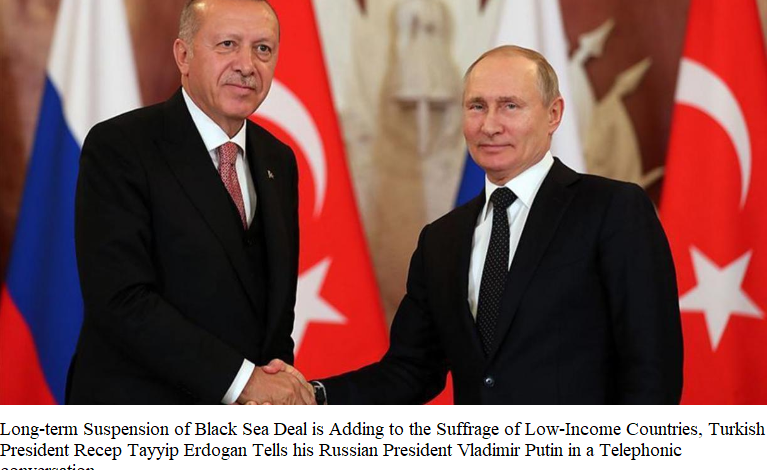 Turkish President Erdogan Pledges Diplomatic Support for Grain Deal Resumption