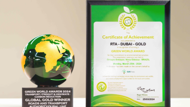 Roads and Transport Authority of Dubai Wins Global Gold at Green World Awards for Environmental Sustainability Practices