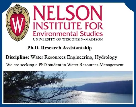 PhD Research Assistantship in Water Resources Engineering