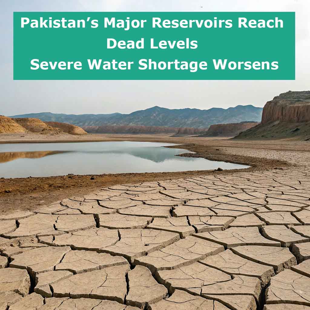 Pakistan’s Major Reservoirs Reach Dead Levels – Severe Water Shortage Worsens