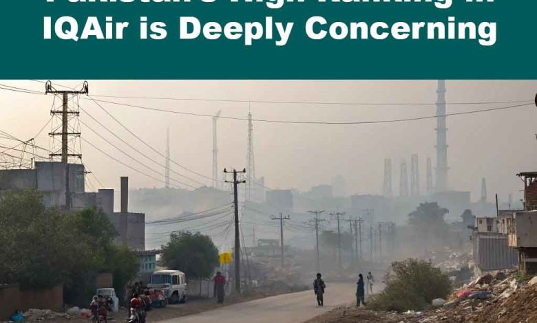 Pollution: A Global Crisis – Pakistan’s Alarming Rank in IQAir’s Pollution Index