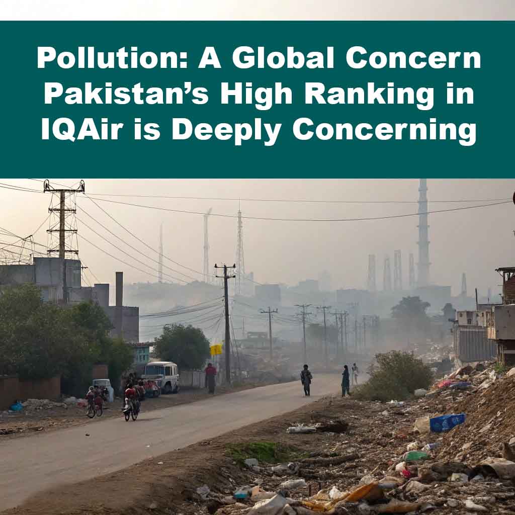 Pollution: A Global Crisis – Pakistan’s Alarming Rank in IQAir’s Pollution Index