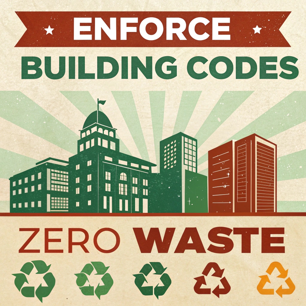 Call for dedicated force to enforce building codes, zero-waste strategies