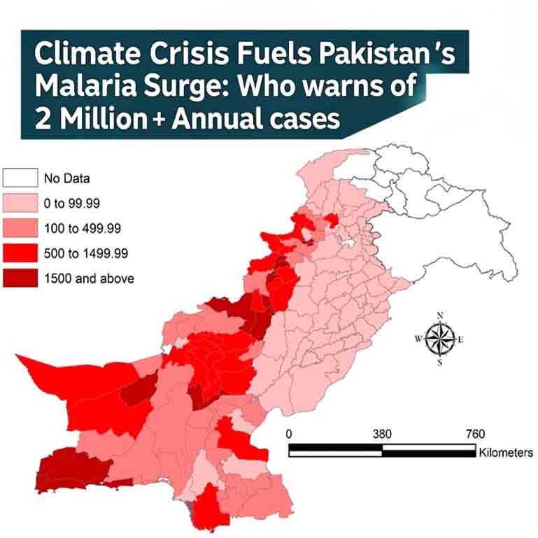 Climate Crisis Fuels Pakistan’s Malaria Surge: WHO Warns of 2 Million+ Annual Cases