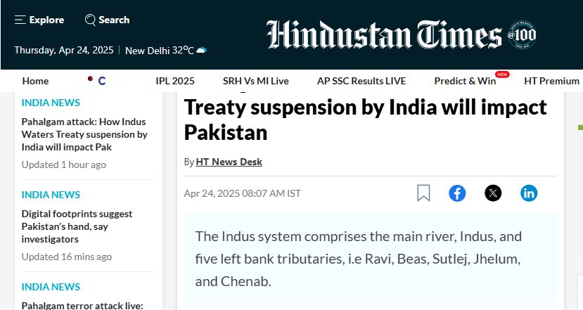 India Using Water as a Weapon to Bully Pakistan, Escalate Aggression : Mushahid 3 India Using water as a weapon to bully Pakistan and escalate aggression 2025 Media 2