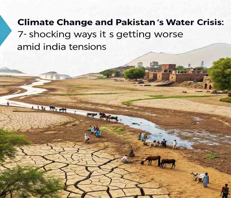 Climate Change and Pakistan’s Water Crisis: 7 Shocking Ways It’s Getting Worse Amid India Tensions