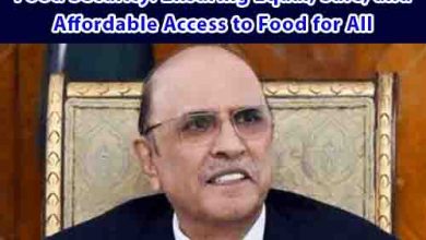 President Zardari’s Bold Commitment to Food Security: Ensuring Equal, Safe, and Affordable Access to Food for All