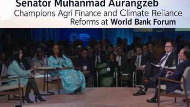 Aurangzeb Champions Agri-Finance and Climate Resilience Reforms at World Bank Forum