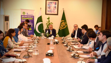 Federal Minister Dr. Musadik Malik addresses National Youth-Led Policy Roundtable on Water Resilience and Climate Action in Pakistan