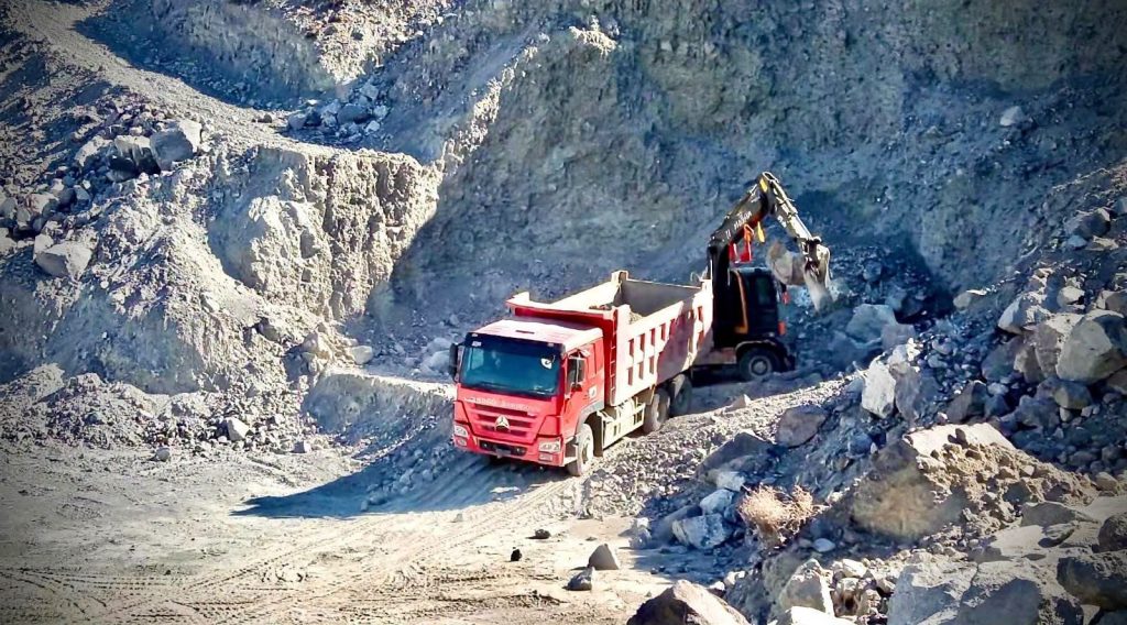 Pozzolan Extraction Begins for Diamer Basha Dam Main Structure