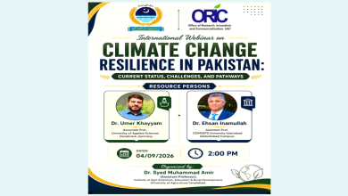 UAF Hosts International Webinar on Climate Resilience in Pakistan 3 UAF Hosts International Webinar on Climate Resilience in Pakistan