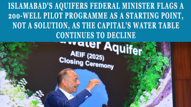 Dr Musadik Malik Calls for Scaling Up Groundwater Recharge Initiatives to Protect Islamabad's Aquifers Federal minister flags a 200-well pilot programme as a starting point, not a solution, as the capital's water table continues to decline