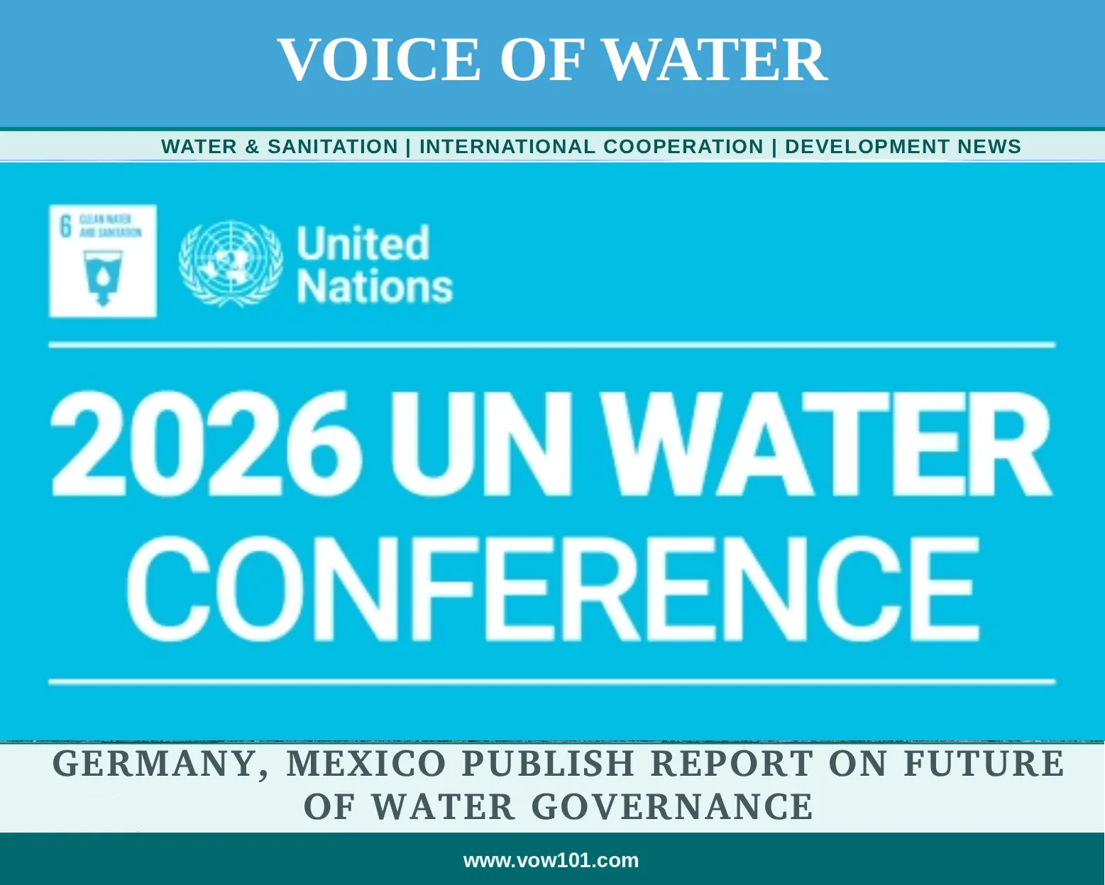 Germany, Mexico Publish Report on Future of Water Governance
